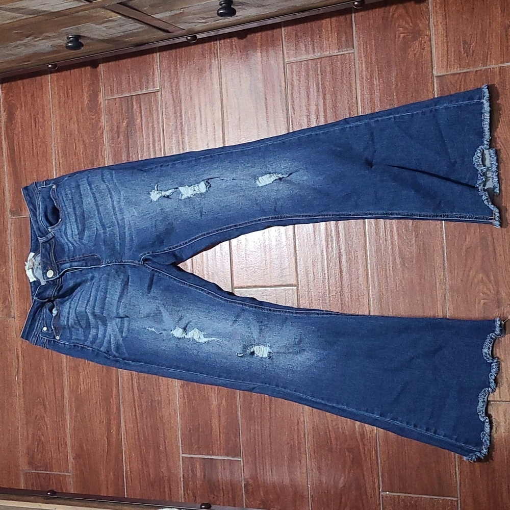Catos ripped bell bottoms jeans